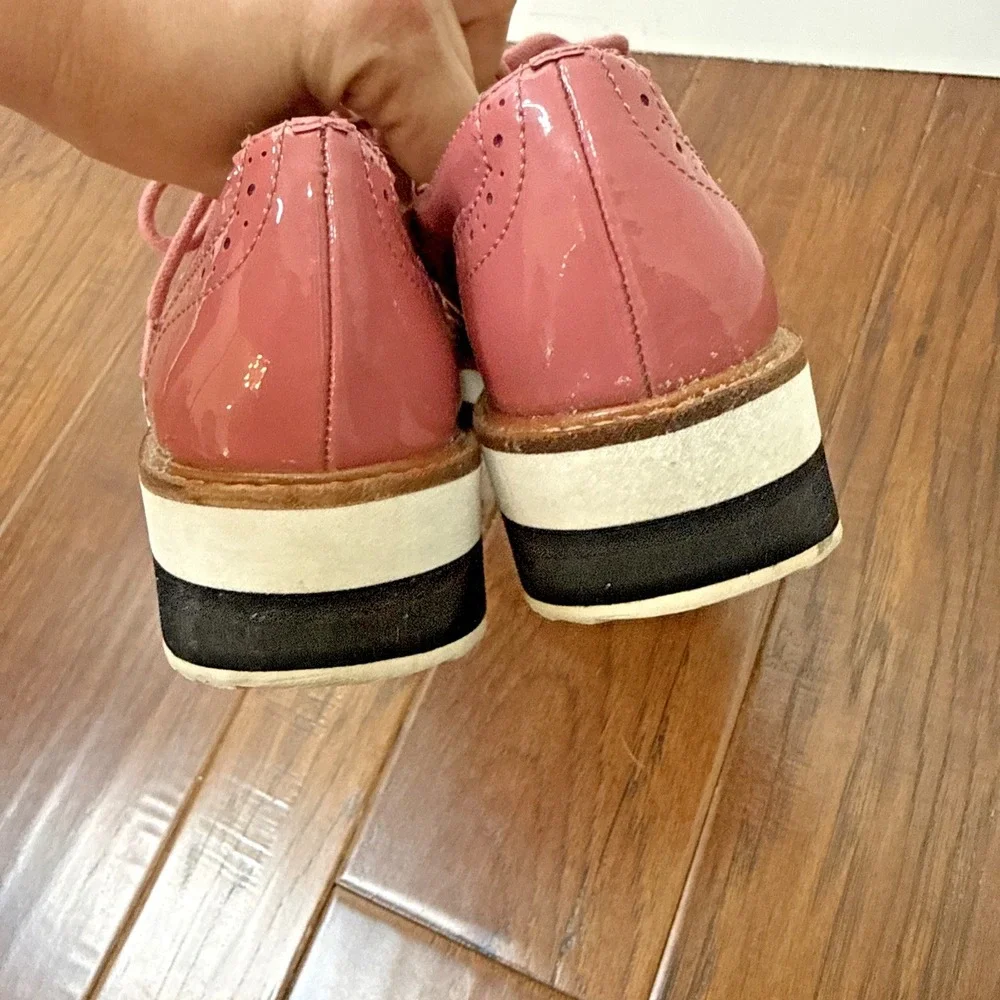 HALOGEN Atlantic-Pacific Platform Gabriela‎ Patent Oxford Chunky Academia 7.5
